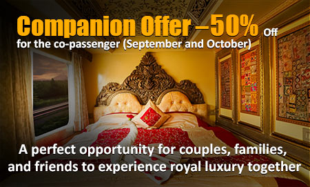 Companion Offer – 50% Off for the co-passenger (September and October 2026) !!! Palace On Wheels